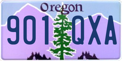 OR license plate 901QXA