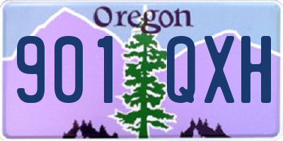 OR license plate 901QXH