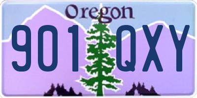 OR license plate 901QXY