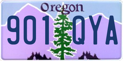 OR license plate 901QYA
