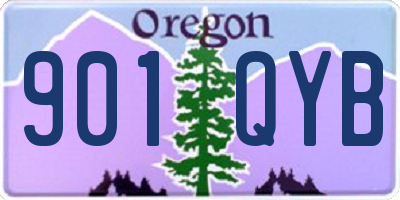 OR license plate 901QYB