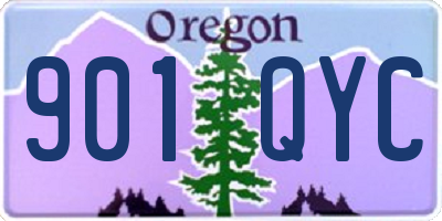 OR license plate 901QYC