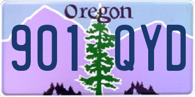 OR license plate 901QYD