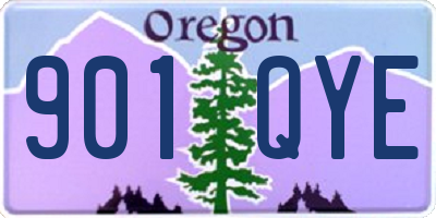 OR license plate 901QYE