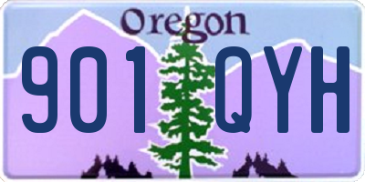 OR license plate 901QYH