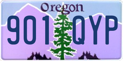 OR license plate 901QYP