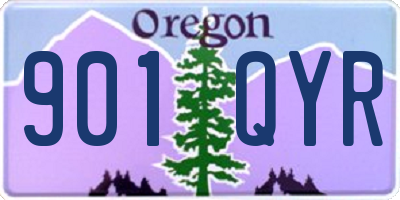 OR license plate 901QYR
