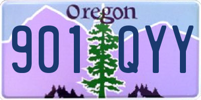 OR license plate 901QYY