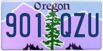 OR license plate 901QZU