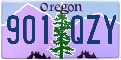OR license plate 901QZY