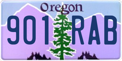 OR license plate 901RAB