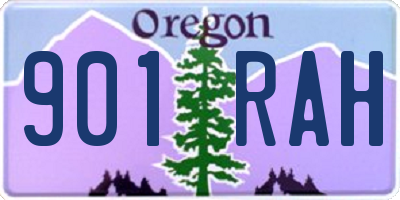 OR license plate 901RAH