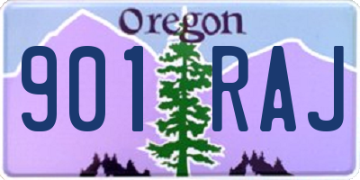 OR license plate 901RAJ
