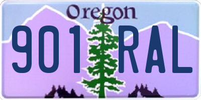 OR license plate 901RAL