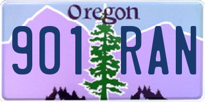OR license plate 901RAN