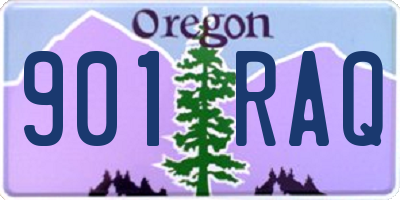 OR license plate 901RAQ