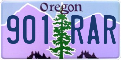 OR license plate 901RAR