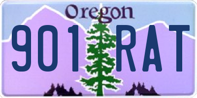 OR license plate 901RAT