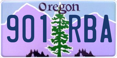 OR license plate 901RBA