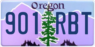 OR license plate 901RBT