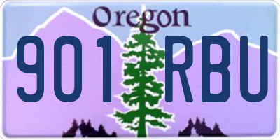 OR license plate 901RBU