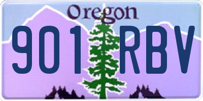 OR license plate 901RBV