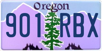 OR license plate 901RBX