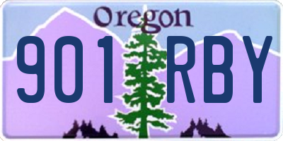 OR license plate 901RBY
