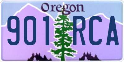 OR license plate 901RCA