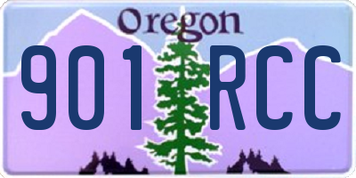 OR license plate 901RCC