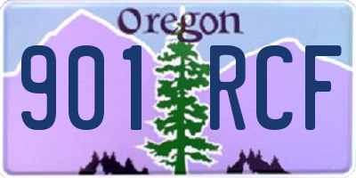 OR license plate 901RCF