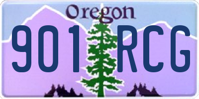 OR license plate 901RCG