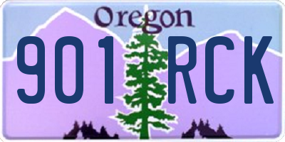OR license plate 901RCK