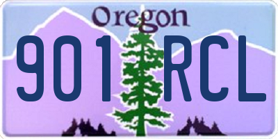 OR license plate 901RCL