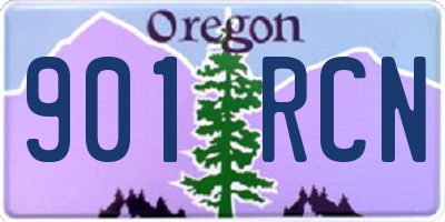 OR license plate 901RCN
