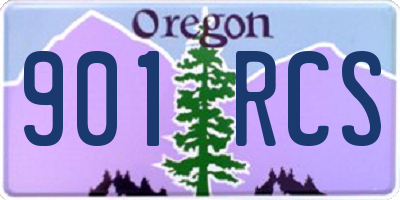 OR license plate 901RCS