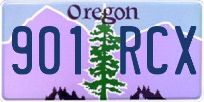 OR license plate 901RCX