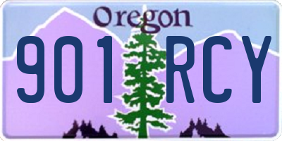 OR license plate 901RCY