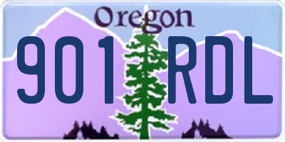 OR license plate 901RDL