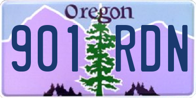 OR license plate 901RDN