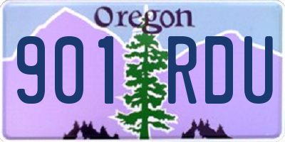 OR license plate 901RDU