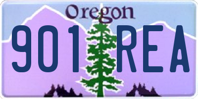 OR license plate 901REA