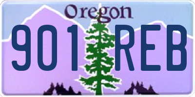 OR license plate 901REB