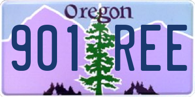 OR license plate 901REE