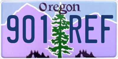 OR license plate 901REF