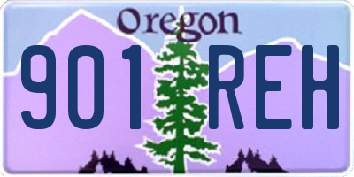 OR license plate 901REH