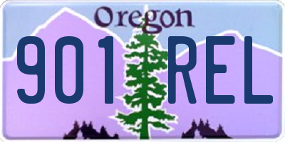 OR license plate 901REL