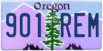 OR license plate 901REM