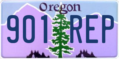 OR license plate 901REP