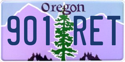 OR license plate 901RET